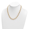 Thumbnail Image 2 of High-Polish Puffy Mariner Link Necklace 14K Yellow Gold 18" 8.4mm