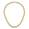 Thumbnail Image 3 of High-Polish Puffy Mariner Link Necklace 14K Yellow Gold 18" 8.4mm