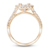 Thumbnail Image 2 of Diamond Engagement Ring Setting 1/2 ct tw Round 14K Yellow Gold