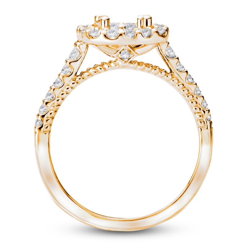 Main Image 2 of Diamond Engagement Ring Setting 1/2 ct tw Round 14K Yellow Gold