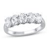 Thumbnail Image 1 of Lab-Created Diamond Anniversary Band 1-1/2 ct tw Oval 14K White Gold