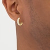 Thumbnail Image 3 of Men's Lab-Created Diamond Hoop Earrings 5/8 ct tw Round 14K Yellow Gold