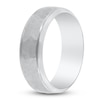 Thumbnail Image 2 of Hammered Beveled Wedding Band Platinum 7mm