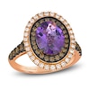 Thumbnail Image 1 of Le Vian Natural Amethyst & Diamond Ring 3/4 ct tw 14K Strawberry Gold