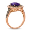 Thumbnail Image 3 of Le Vian Natural Amethyst & Diamond Ring 3/4 ct tw 14K Strawberry Gold