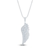 Thumbnail Image 1 of Pnina Tornai Diamond Wing Pendant Necklace 3/8 ct tw Round 14K White Gold