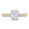 Thumbnail Image 2 of Lab-Created Diamond Oval-Cut Engagement Ring 2 ct tw 14K Yellow Gold