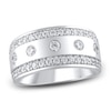 Thumbnail Image 1 of Lab-Created Diamond Men's Wedding Band 1-1/4 ct tw 14K White Gold