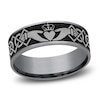 Thumbnail Image 1 of Claddagh Wedding Band Tantalum & Titanium 7.5mm