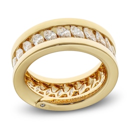 Crivelli Marquise-Cut Diamond Eternity Ring 2-1/3 ct tw 18K Yellow Gold