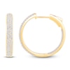 Thumbnail Image 1 of Brilliant Moments Diamond Inside-Out Hoop Earrings 1-1/2 ct tw 14K Yellow Gold