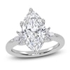 Thumbnail Image 1 of Marquise-Cut Lab-Created Diamond Engagement Ring 3-1/6 ct tw 14K White Gold