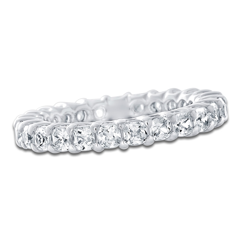 Certified Cushion-Cut Diamond Eternity Band 1-5/8 ct tw Platinum