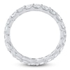 Thumbnail Image 2 of Certified Cushion-Cut Diamond Eternity Band 1-5/8 - 2 ct tw Platinum