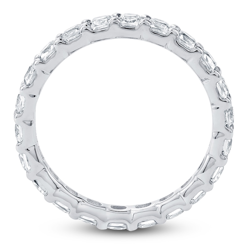 Main Image 2 of Certified Cushion-Cut Diamond Eternity Band 1-5/8 - 2 ct tw Platinum