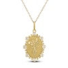 Thumbnail Image 1 of Poppy Birth Flower Diamond Necklace 1/4 ct tw 10K Yellow Gold 18&quot;