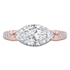 Thumbnail Image 3 of Marquise-Cut Lab-Created Diamond Engagement Ring 2-1/3 ct tw 14K Rose Gold