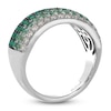 Thumbnail Image 2 of Le Vian Emerald Ombré Ring 1/5 ct tw Diamonds 14K Vanilla Gold