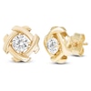 Thumbnail Image 2 of Unspoken Diamond Halo Solitaire Stud Earrings 1 ct tw 14K Yellow Gold (I1/I)