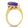 Thumbnail Image 2 of Le Vian Silhouette Elongated Pear-Shaped Natural Amethyst Ring 1/20 ct tw Diamonds 14K Honey Gold