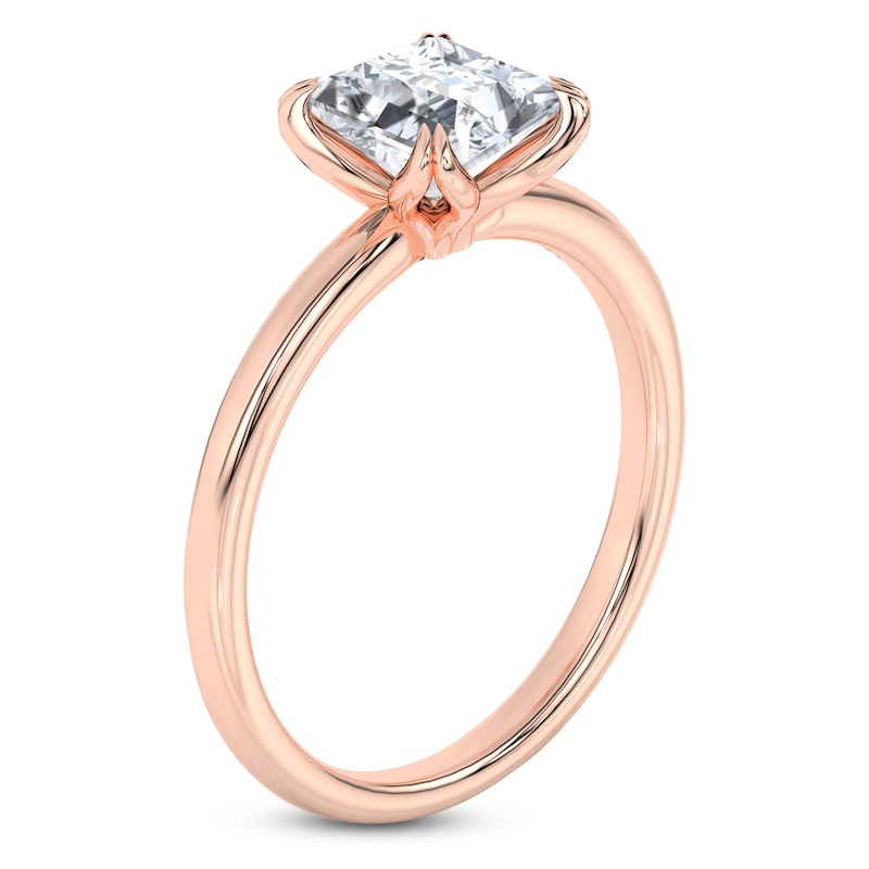 Main Image 2 of Princess-Cut Diamond Solitaire Engagement Ring 1-1/2 ct tw 14K Rose Gold (I2/I)