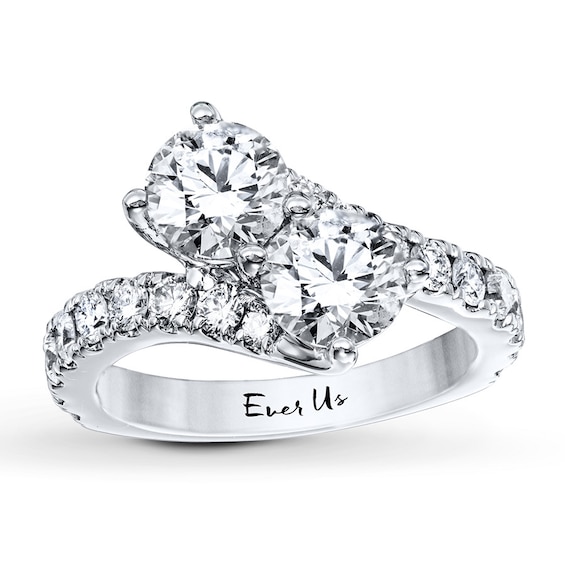 Ever Us Two-Stone Ring 3 ct tw Diamonds 14K White Gold | Jared