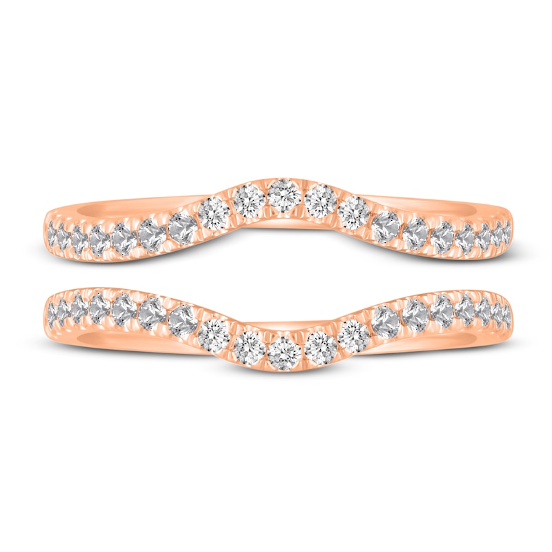 Main Image 3 of Diamond Double Wedding Band Set 1/2 ct tw 14K Rose Gold