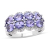 Thumbnail Image 1 of Natural Tanzanite Anniversary Ring 1/15 ct tw Diamonds 14K White Gold