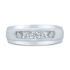 Thumbnail Image 3 of Pnina Tornai As Long As We Both Shall Live Men's Diamond Wedding Band 1/2 ct tw Round 14K White Gold