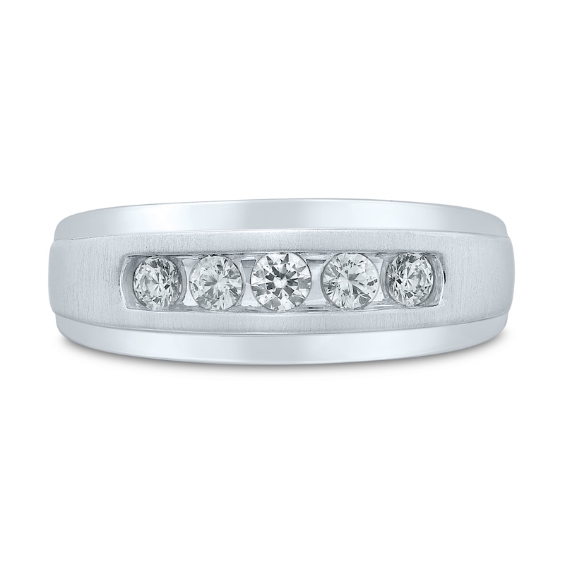 Main Image 3 of Pnina Tornai As Long As We Both Shall Live Men's Diamond Wedding Band 1/2 ct tw Round 14K White Gold