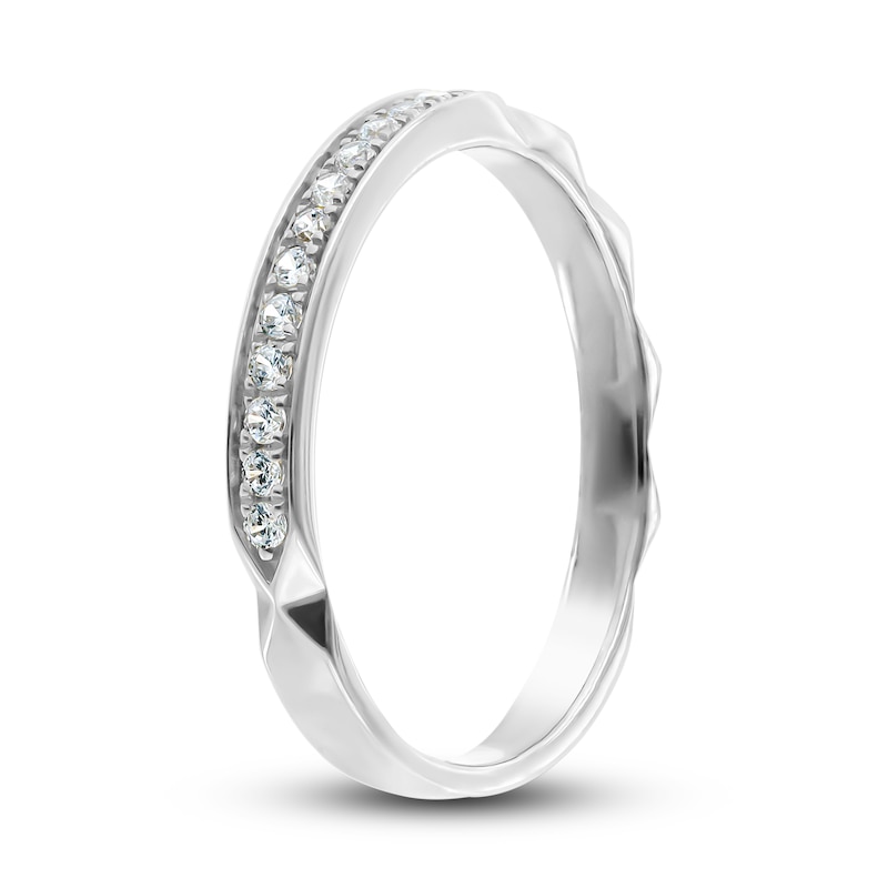 Main Image 2 of Diamond Anniversary Ring 1/8 ct tw Round 14K White Gold