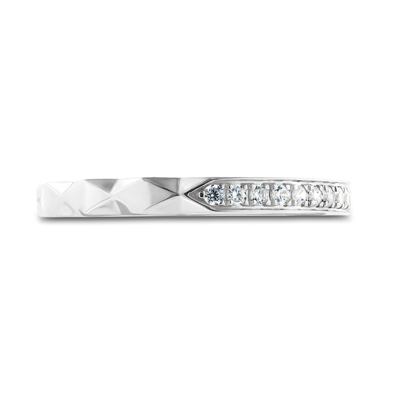 Main Image 3 of Diamond Anniversary Ring 1/8 ct tw Round 14K White Gold