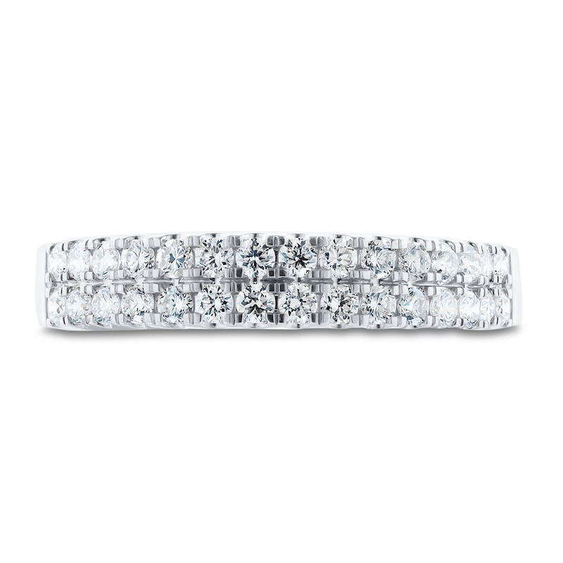 Main Image 3 of Diamond Anniversary Ring 1/2 ct tw Round 14K White Gold