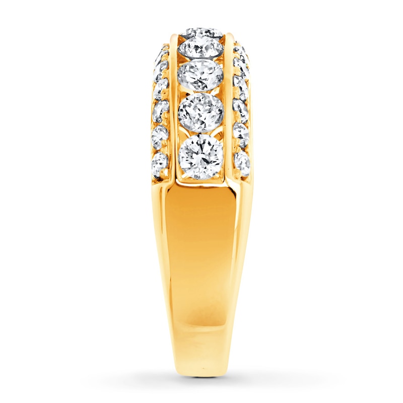 Main Image 3 of Diamond Anniversary Band 2 ct tw Round-cut 14K Yellow Gold