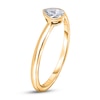 Thumbnail Image 2 of Diamond Solitaire Engagement Ring 1/4 ct tw Bezel-Set Pear-cut 14K Yellow Gold (I2/I)