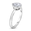 Thumbnail Image 2 of Diamond Solitaire Engagement Ring 2 ct tw Bezel-Set Pear-cut 14K White Gold (I2/I)