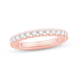 Diamond Eternity Band 1 ct tw Round 14K Rose Gold