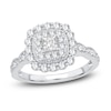 Thumbnail Image 1 of Diamond Engagement Ring 1 ct tw Princess/Round 14K White Gold