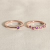 Thumbnail Image 4 of Juliette Maison Natural Amethyst & Natural White Sapphire Ring 10K White Gold