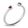 Thumbnail Image 2 of Juliette Maison Natural Amethyst Cuff Ring 10K White Gold