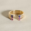 Thumbnail Image 4 of Juliette Maison Natural Amethyst Cuff Ring 10K White Gold