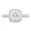 Thumbnail Image 3 of Pnina Tornai Lab-Created Diamond Engagement Ring 2-1/2 ct tw Cushion/Round 14K White Gold