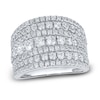 Thumbnail Image 1 of Diamond Multi-Row Ring 3 ct tw 14K White Gold