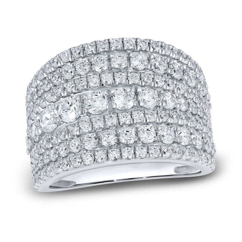 Main Image 1 of Diamond Multi-Row Ring 3 ct tw 14K White Gold