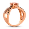 Thumbnail Image 2 of Le Vian Natural Morganite & Diamond Ring 1/2 ct tw 14K Strawberry Gold