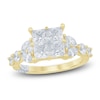Thumbnail Image 0 of Pnina Tornai Diamond Princess-Cut Quad Engagement Ring 3 ct tw 14K Yellow Gold