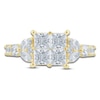 Thumbnail Image 2 of Pnina Tornai Diamond Princess-Cut Quad Engagement Ring 3 ct tw 14K Yellow Gold