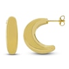 Thumbnail Image 3 of Domed J-Hoop Earrings 14K Yellow Gold 20mm