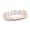 Thumbnail Image 1 of Pnina Tornai Pear-Shaped Lab-Created Diamond Hearts Anniversary Ring 3/4 ct tw 14K Rose Gold