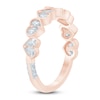 Thumbnail Image 2 of Pnina Tornai Pear-Shaped Lab-Created Diamond Hearts Anniversary Ring 3/4 ct tw 14K Rose Gold